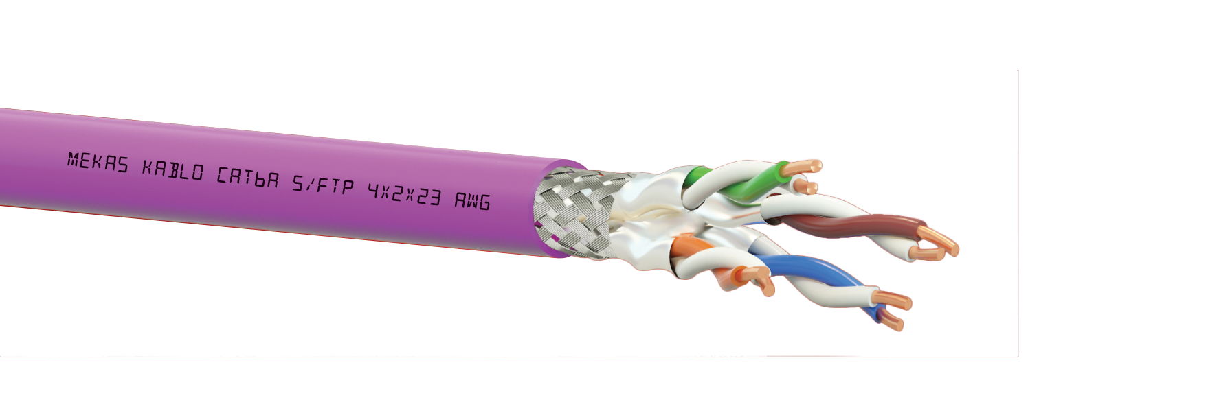 DATA LAN CABLES Cat6a S/FTP 4x2x23 AWG LSZH 11510