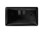 2-Gang 13A Double pole switched socket